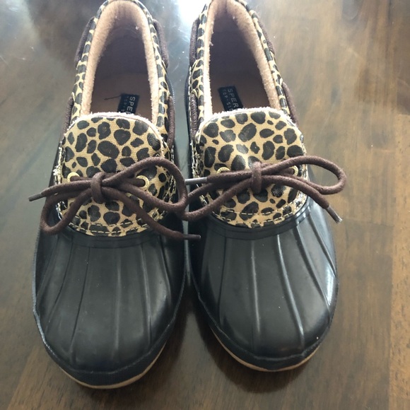 sperry low cut rain boots